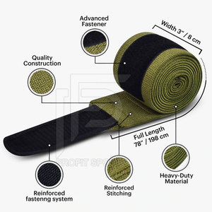 High Quality PROFIT SPORTS Custom Logo Green <b>Neoprene</b> Non-Slip Adjustable Comfortable Knee Wraps Pakistan Manufacturer's Fitness - Product Image 4