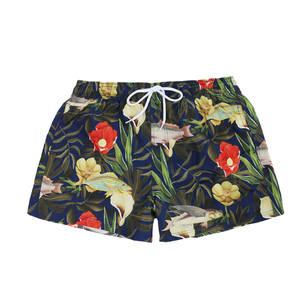 Shorts de bain pour hommes, style urbain, motif personnalisable, uni, séchage rapide, durable, 100% coton, poches personnalisées - Product Image 3