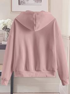 Sweat-shirt à capuche surdimensionné pour femme 100% coton OEM imprimé de logo personnalisé pour l'hiver - Product Image 6