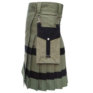 Kilt écossais pour hommes traditionnel Highland nouveau Design robe jupe Tartan Kilts avec bretelles à des prix raisonnables - Product Image 5