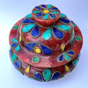 ชามเรซินทำจากเรซินทางทิเบตปะจากหินสินค้าออกแบบได้ตามต้องการขนาดผลิตในอินเดีย - Product Image 1