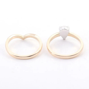 Customized Luxury 925 <b>Silver</b> VVS Moissanite Diamond Engagement <b>Ring</b> Fully Iced Out Pear Cut 14K Gold Fine <b>Rings</b> for <b>Men</b> Women's - Product Image 5