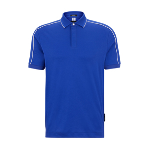 เสื้อยืดกอล์ฟโพลีเอสเตอร์สำหรับผู้ชายพิมพ์ลายโลโก้แบบซับลิเมชันสำหรับเสื้อโปโล - Product Image 5