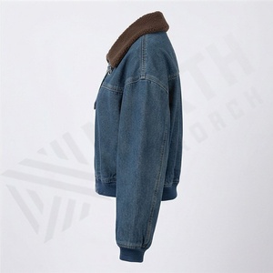 Veste en jean courte pour femme, dernier design, blocs de couleur, confortable, élégante, vêtement d'extérieur décontracté, streetwear, couleur personnalisée - Product Image 3