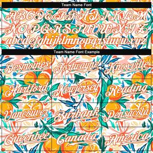 Maillot de baseball authentique avec motif 3D orange blanc personnalisé - Product Image 6