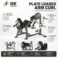 Machine de musculation professionnelle SK 2-en-1 à charge libre pour extensions et curls des jambes