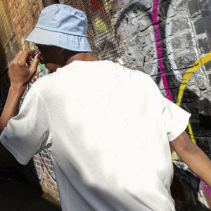 T-shirts surdimensionnés en gros pour hommes, 100% coton, microfibre, 300 g/m² - Product Image 5