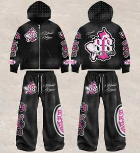 เสื้อมีฮู้ดผ้าคอตตอนใส่ได้ทั้งชายและหญิงเสื้อมีฮู้ดพิมพ์ลายสีทันสมัยใส่ได้ทุกวันใส่สบายเสื้อผ้าใส่เล่นโลโก้ได้ตามต้องการ - Product Image 5