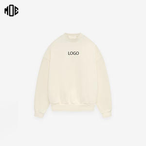 Sudadera de cuello redondo de gran tamaño para hombre, transpirable, de peso pesado, 480GSM, bolsillos ocultos, 100% sudaderas con capucha de algodón, tela polar - Product Image 1