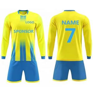 Camiseta de fútbol de secado rápido de alta calidad, conjunto completo, camiseta de jugador para hombre, chándal de fútbol, uniforme de fútbol de manga corta - Product Image 5