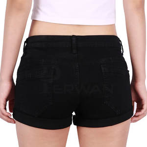 Custom Color Breathable <b>Jeans</b> Shorts For <b>Women</b> Custom Design Streetwear Customized <b>Jeans</b> Shorts - Product Image 2