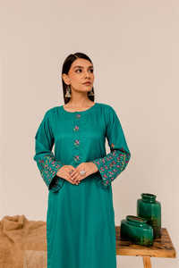 2025 prix de gros bon marché sur mesure tenue décontractée pour dames/Pakistan fabricant femmes musulmanes laine/khaddar robe - Product Image 4
