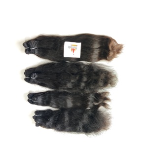 Vente en gros 100% Vierge Noir Vague Naturelle Machine Vietnamienne Double Trame Extensions de Cheveux Pas Cher Paquets de Cheveux Humains Bruts pour les Femmes - Product Image 2