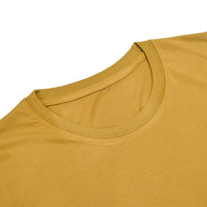 T-shirt en coton pour homme, personnalisable, de haute qualité, uni, pour impression sérigraphique. - Product Image 3