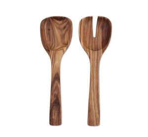 Ensemble cuillère et fourchette à salade en bois d'acacia, nouveau design, fait main, vaisselle, artisanat indien, accessoires de cuisine - Product Image 4