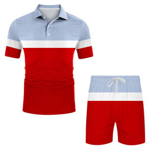 <b>Men's</b> Summer Smart Casual 2-Piece <b>Set</b> Quick Dry Cotton Breathable Printed <b>T</b>-<b>Shirt</b> Matching <b>Shorts</b> OEM ODM Services Available - Product Image 4