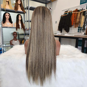 26 pouces 100% brut vietnamien point culminant couleur os droite perruques de cheveux humains Double dessiné longue longueur Vietnam vendeur - Product Image 3