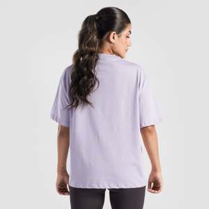 Camiseta Extra Grande GA All Day Lilac para Mujer, 100% Algodón Jersey, Corte Ajustado, Holgada, Transpirable, con Decoración de Letras, Tallas XS XXS Disponibles - Product Image 2
