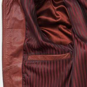 Veste en cuir de haute qualité pour hommes Top Design 100% avec doublure en couette col montant manches complètes-personnalisable pour la saison d'hiver - Product Image 2