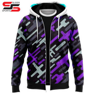 Venta al por mayor personalizado hombres mujeres 100% poliéster sublimación sudaderas con capucha en blanco para la sublimación impresión sudaderas con capucha de gran tamaño para Unisex - Product Image 3