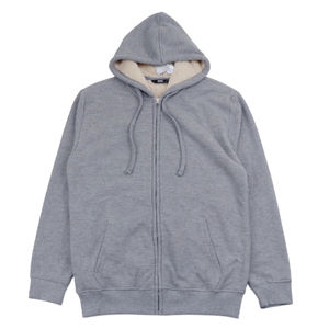 เสื้อแจ็คเก็ตกันน้ำแบบมีซิปและฮู้ด ผ้าขนแกะเชอร์ปาเนื้อหนา แบบเรียบ ไม่มีลาย สั่งทำได้ตามต้องการ ขายส่ง - Product Image 5