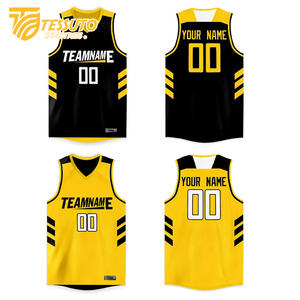 Maillot de basket-ball réversible personnalisé polyester maille cousue singulet de course chiffres par sublimation conception personnalisée vêtements de basket-ball - Product Image 1