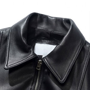 Chaquetas de Cuero para Mujer, Diseño Nuevo, Chaquetas Cortas de Cuero Sintético, Estilo Béisbol, Simples y Casuales - Product Image 6