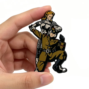 Broches en émail personnalisées Anime, badges de revers de jeu, broches rétro de dessins animés, épingles métalliques de collection pour cosplay, vente en gros pour vestes - Product Image 1