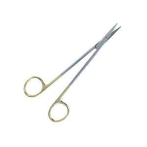 อุปกรณ์ผ่าตัดใช้กรรไกรตัดต่อมทอนซิลขนาด20ซม. ทำจากทังสเตนคาร์ไบด์สเตนเลสเกรด J1สีทองสำหรับการแพทย์ตัดได้อย่างแม่นยำ - Product Image 4