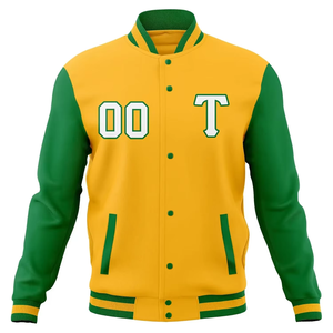 Veste universitaire Letterman de haute qualité pour hommes, tenue d'hiver à col montant avec logo personnalisé, service OEM ODM à l'avant - Product Image 4