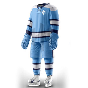 Uniforme de Hockey sobre Hielo Transpirable, Ecológico y de Secado Rápido, con Diseño Personalizado de Logotipo, Tallas Grandes para Adultos, el Más Popular - Product Image 4
