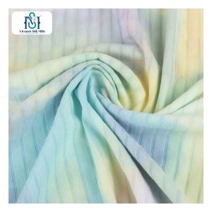 Fournisseur de la Chine en gros doux 2*2 4*2 8*3 polyester spandex large côtelé tricot tissu de vêtements de sport pour robes - Product Image 3