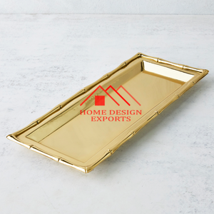 Accessoires de service d'hôtel à la maison de conception de luxe plateau en métal de service de nourriture en métal - Product Image 4