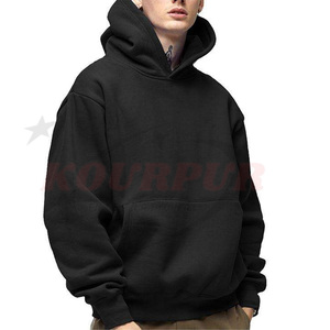 100% coton mélangé sweats à capuche blanc épais polaire poids lourd sweats à capuche surdimensionnés impression personnalisée Logo hommes sweats à capuche et sweat-shirts - Product Image 1