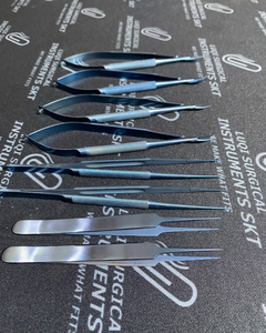 Ensemble d'instruments de microchirurgie en titane de haute qualité, kit de microchirurgie autoclavable, plateau de stérilisation en plastique, hôpital - Product Image 4