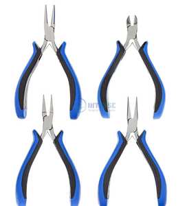 Alicates de joyería de punta plana de acero inoxidable de 4,5 pulgadas de primera calidad, herramientas de fabricación de joyas, envoltura de alambre para abalorios, reparación artesanal DIY, suministro OEM - Product Image 5