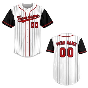 Nouvelle arrivée, maillot de sport unisexe pour le baseball, 100% polyester, imprimé par transfert thermique, respirant, antibactérien, grande taille, séchage rapide - Product Image 6