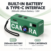 Mini caméra numérique G6 avec enregistrement vidéo 1080P, écran de 0,96 pouce, microphone intégré et connectivité Type-C