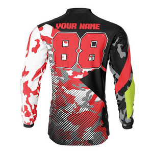 Maillot de course 2025 nouveau Design sur mesure respirant MX Dirt Bike Auto Racing porter respirant Motocross vêtements abordable - Product Image 2