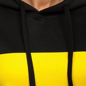 เสื้อสวมหัวมีฮู้ดลำลองของผู้หญิง100% ผ้าฝ้ายสีทึบไหล่ตกดีไซน์แบบบ็อกซี่โลโก้ด้านหน้ายาวฤดูหนาว - Product Image 4