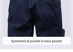 Combinaison de travail en coton pour homme, combinaison de soudage, uniforme de travail, bande réfléchissante, combinaison de travail de sécurité, combinaison de réparateur automobile, uniforme haute visibilité - Product Image 5