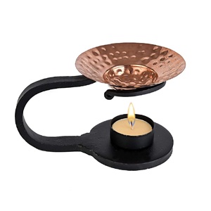 Quemador de incienso de latón para bodas y oficinas, serie árabe, dorado y plateado Metal, incienso de Mubarak de lujo al por mayor - Product Image 1