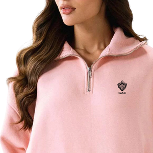 <b>Women</b> Autumn Winter Hoodie Tracksuit Solid Color Long Sleeve <b>Quarter</b> <b>Zip</b> Sweatshirt Jogger Pants Casual Fleece Windproof - Product Image 5