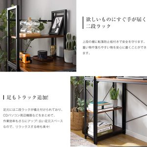 Đa Chức Năng Bằng Gỗ Bàn Máy Tính Với 4-Tầng Kệ Sách Hiện Đại Bàn Làm Việc Văn Phòng Máy Tính Bàn Cho Phòng Khách - Product Image 3