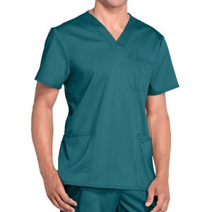 Uniformes Médicos Personalizados con Cuello en V para Hombre, Uniformes de Hospital Elegantes, Suaves y Transpirables, Uniformes Coloridos para Salón de Belleza y Spa, Uniformes Dentales para Hombre - Product Image 6