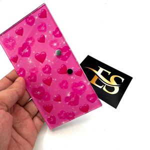 Imanes de Acrílico para Pestañas EXECTUS, Diseño de Corazón Rosa, Flor, Mariposa, Beso de Amor, Herramienta de Belleza 2 en 1, Reutilizables, Impresión de Logotipo Personalizado OEM - Product Image 4