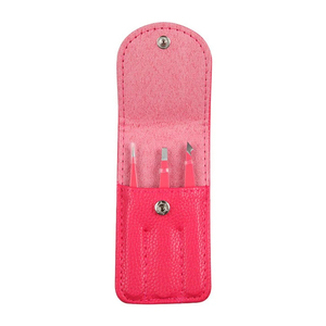 Pince à épiler à pointe inclinée pour sourcils, or rose, nouvelle marque privée personnalisée, 3 en 1, acier inoxydable coloré, pince à épiler professionnelle pour sourcils - Product Image 4