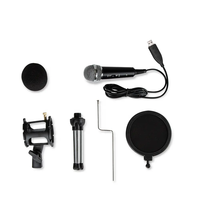 Microphone vocal sans fil portable de studio Microfone pour le divertissement à domicile et le microphone vocal