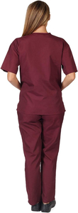 Uniformes de Trabajo de Mezclilla con Logotipo Personalizado, Conjuntos de Uniformes Médicos al por Mayor, Ropa de Médico en Mezcla de Algodón - Product Image 3