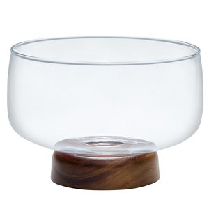 Bol de service en verre lavable au design européen de luxe, base dorée, bol décoratif en verre pour la maison, la cuisine et les hôtels - Product Image 6